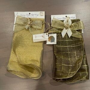 2 x Luxury Fabric Gift Wrap